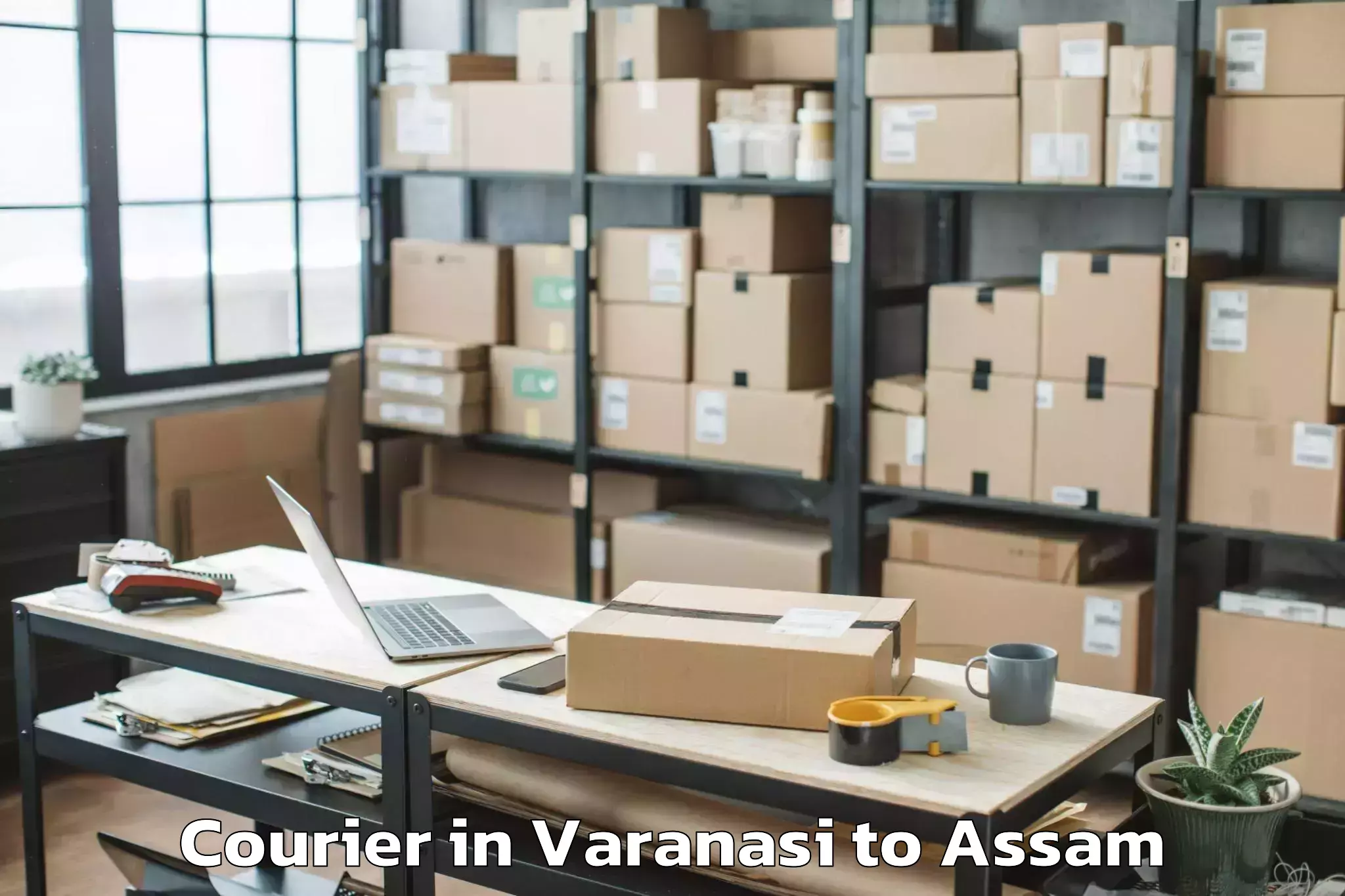 Book Varanasi to Goroimari Courier Online